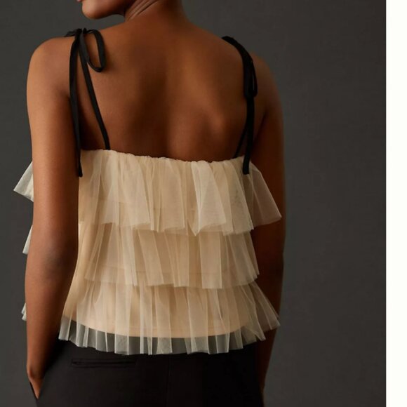 Anthropologie Sunday in Brooklyn Tie-Strap Tank Fairy Whimsical Feminine Ballet - Picture 2 of 11